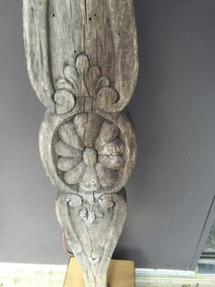 18th Century Architectural Piece as Custom Floor Lamp, Giltwood Base