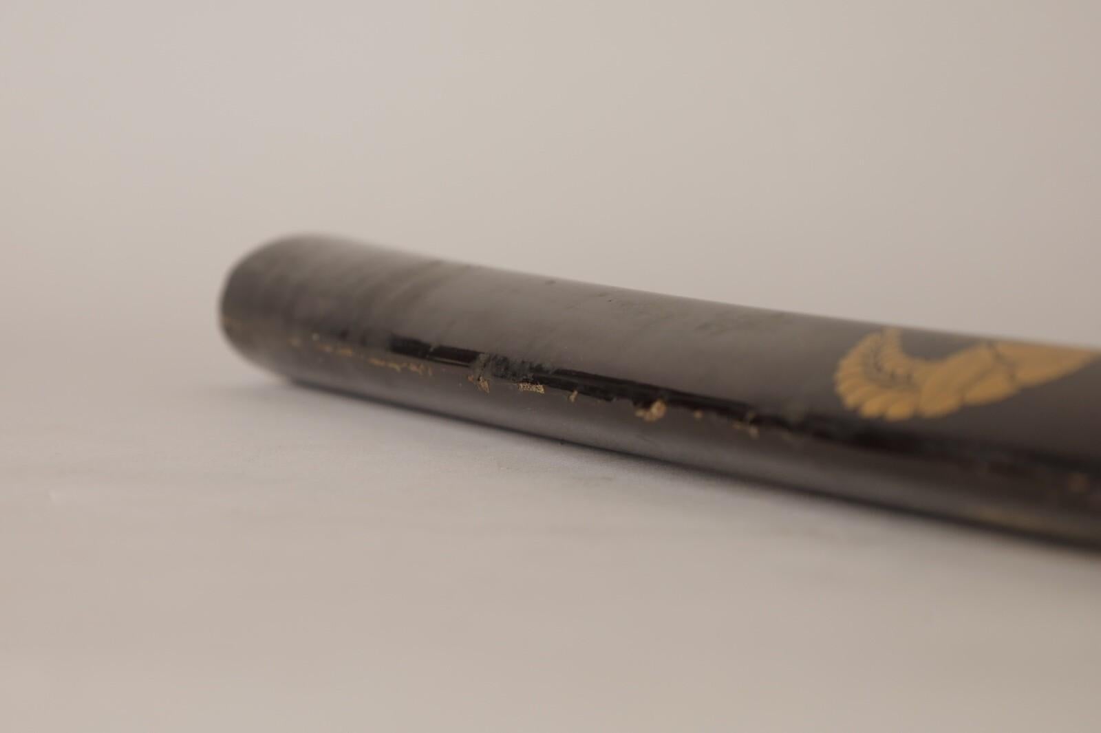 18th century are Samurai Naginata Saya with original silk cover For Sale 7