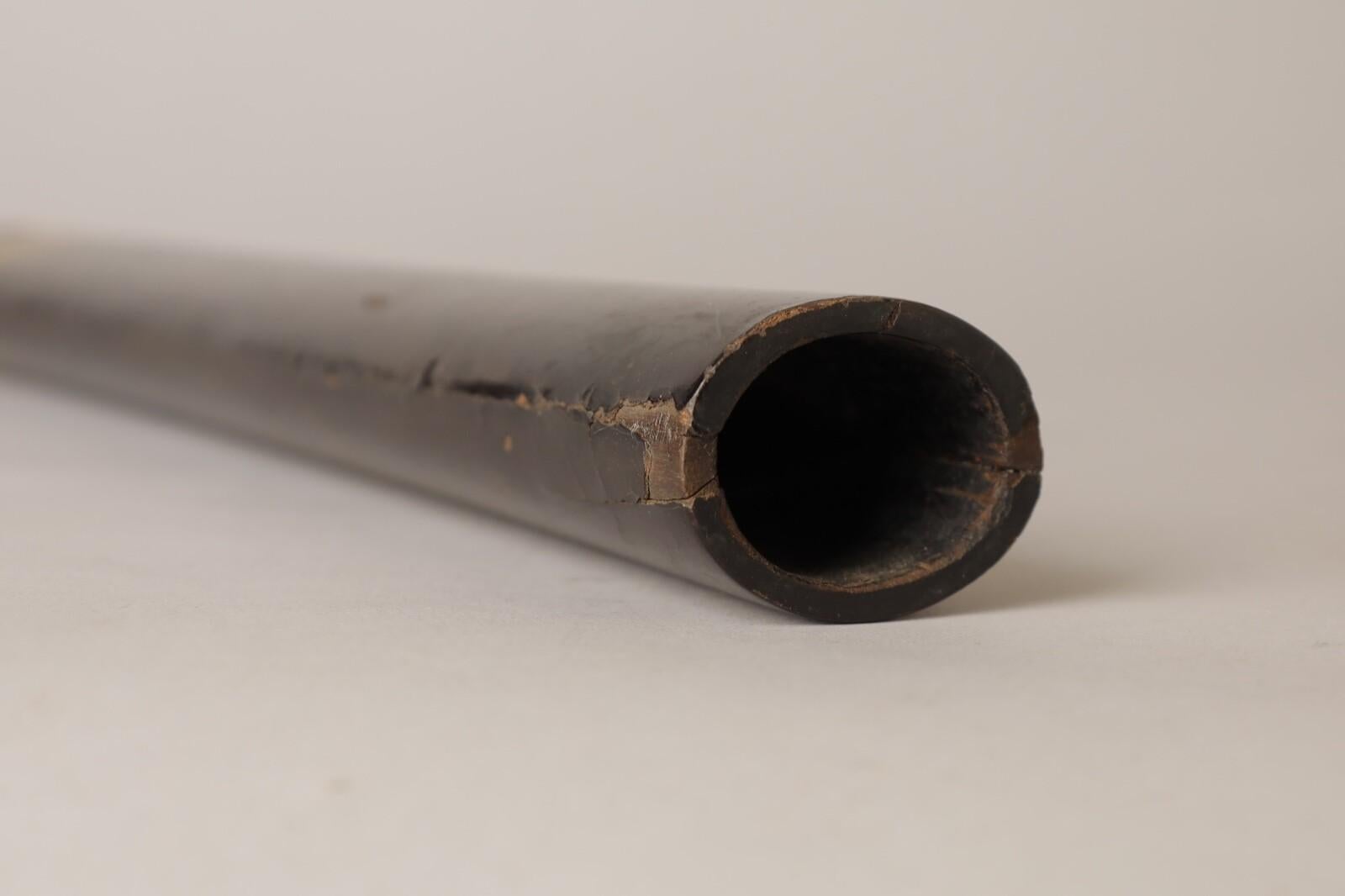 Silk 18th century are Samurai Naginata Saya with original silk cover For Sale