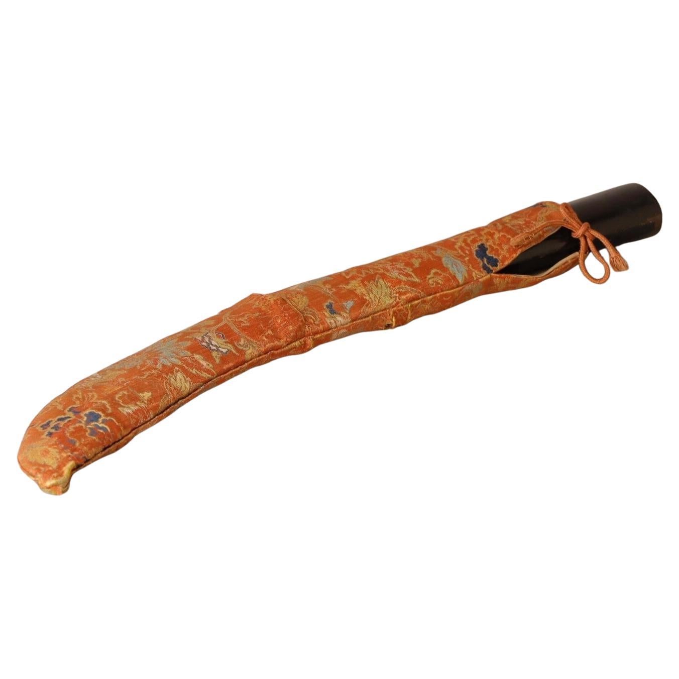 18th century are Samurai Naginata Saya with original silk cover