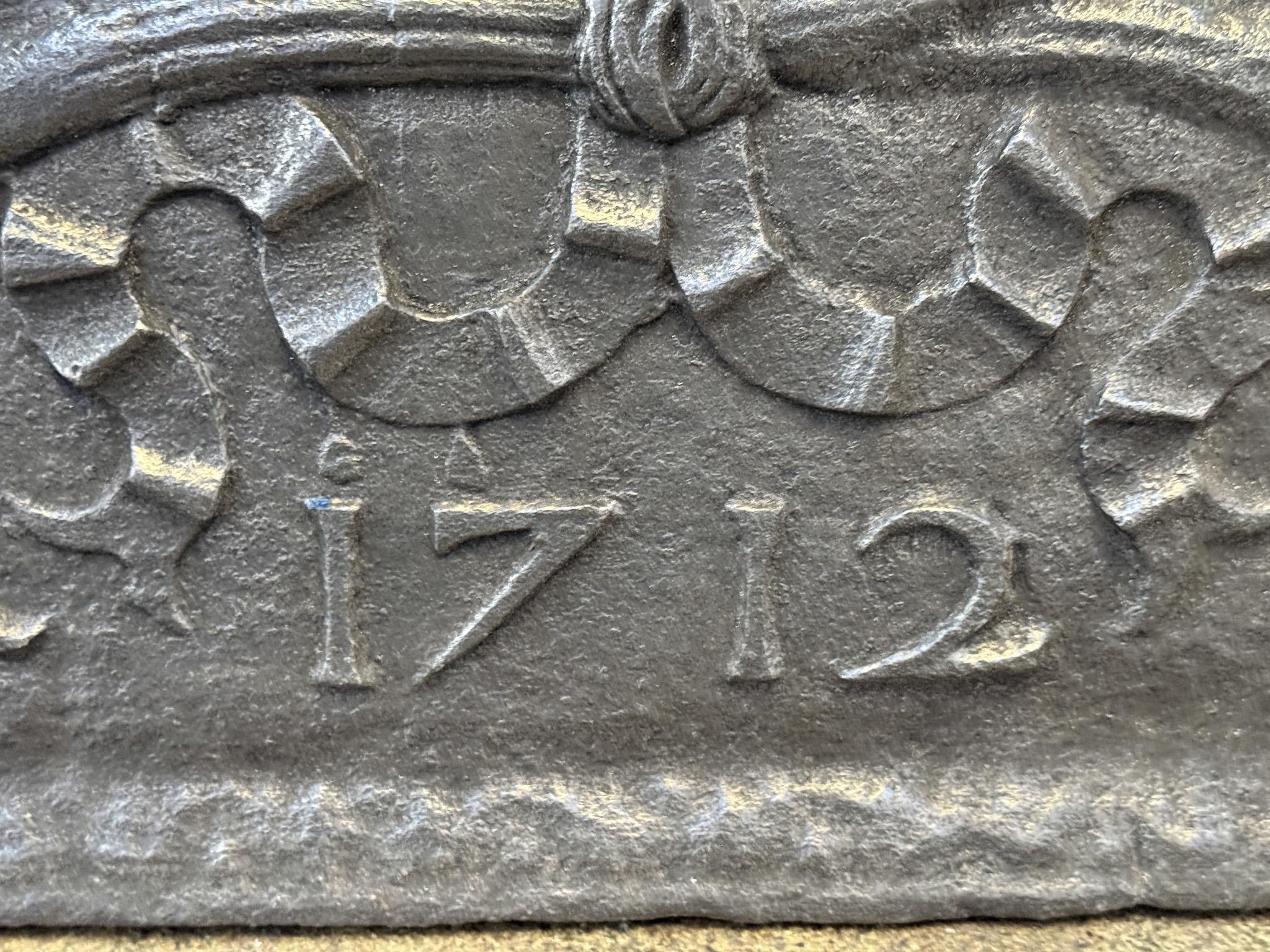 Plaque de cheminée XVIIIe siècle aux armes de France en vente 8