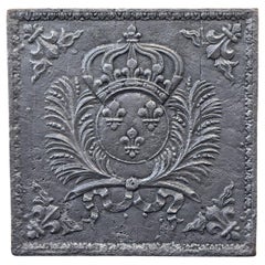 Antique 18th Century Arms of France Fireback
