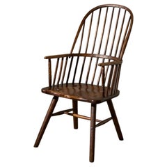 18th Century Ash and Elm hoop back windsor chair