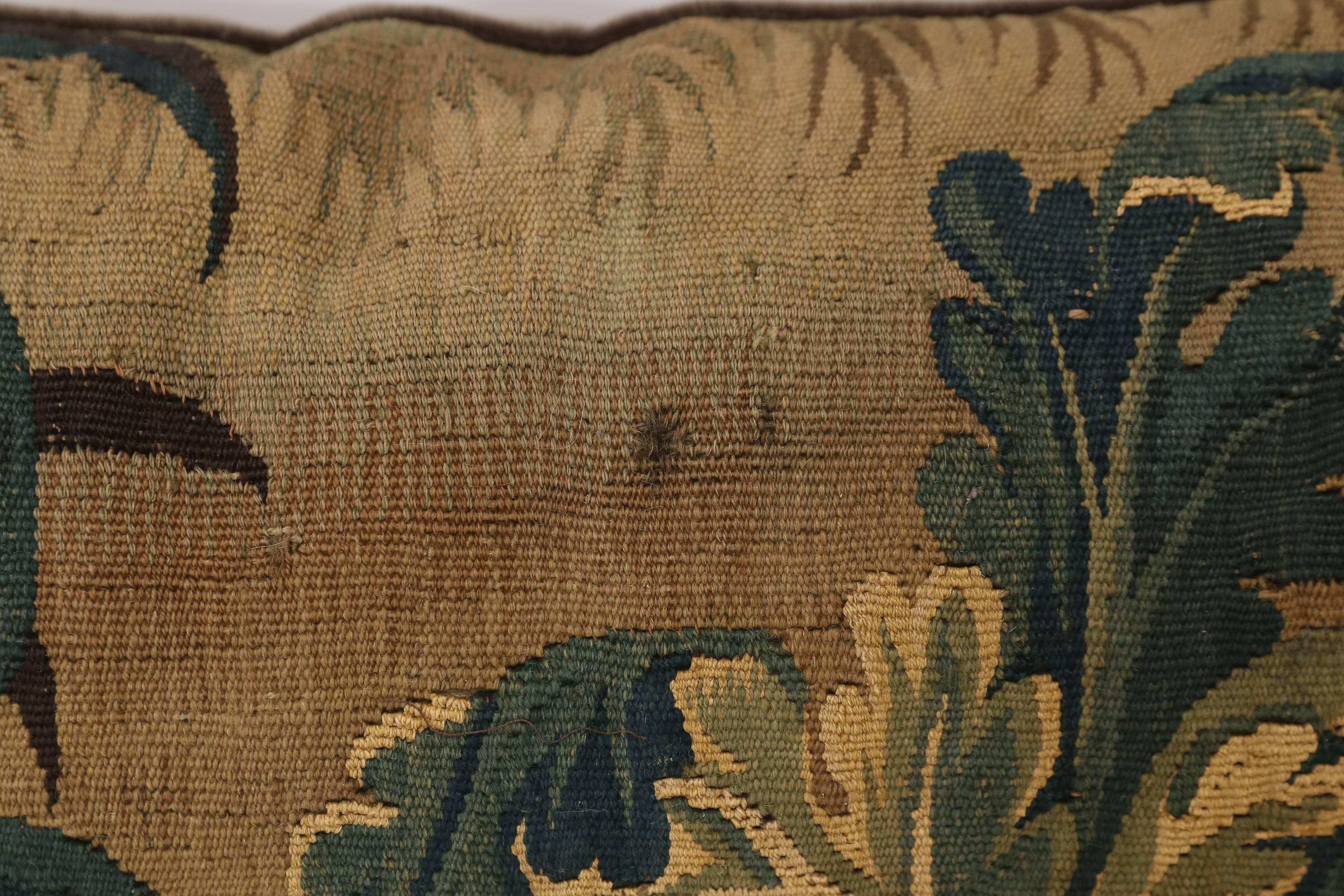 French 18th Century Aubusson Pillow