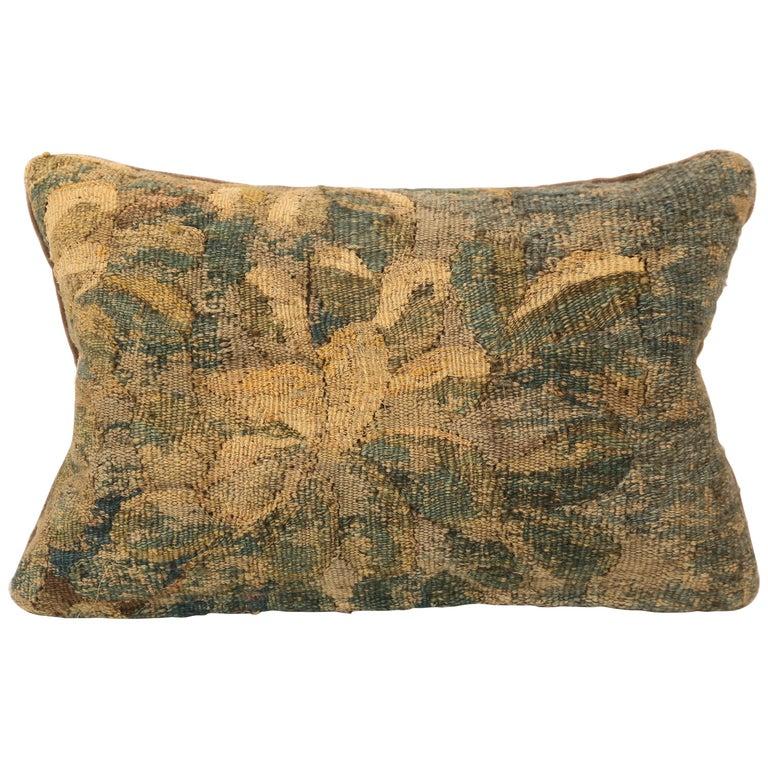 18th Century Aubusson Pillow In Excellent Condition In Houston, TX