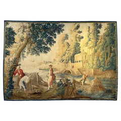 Tapiz de Aubusson del siglo XVIII Diseño según Claude-Joseph Vernet