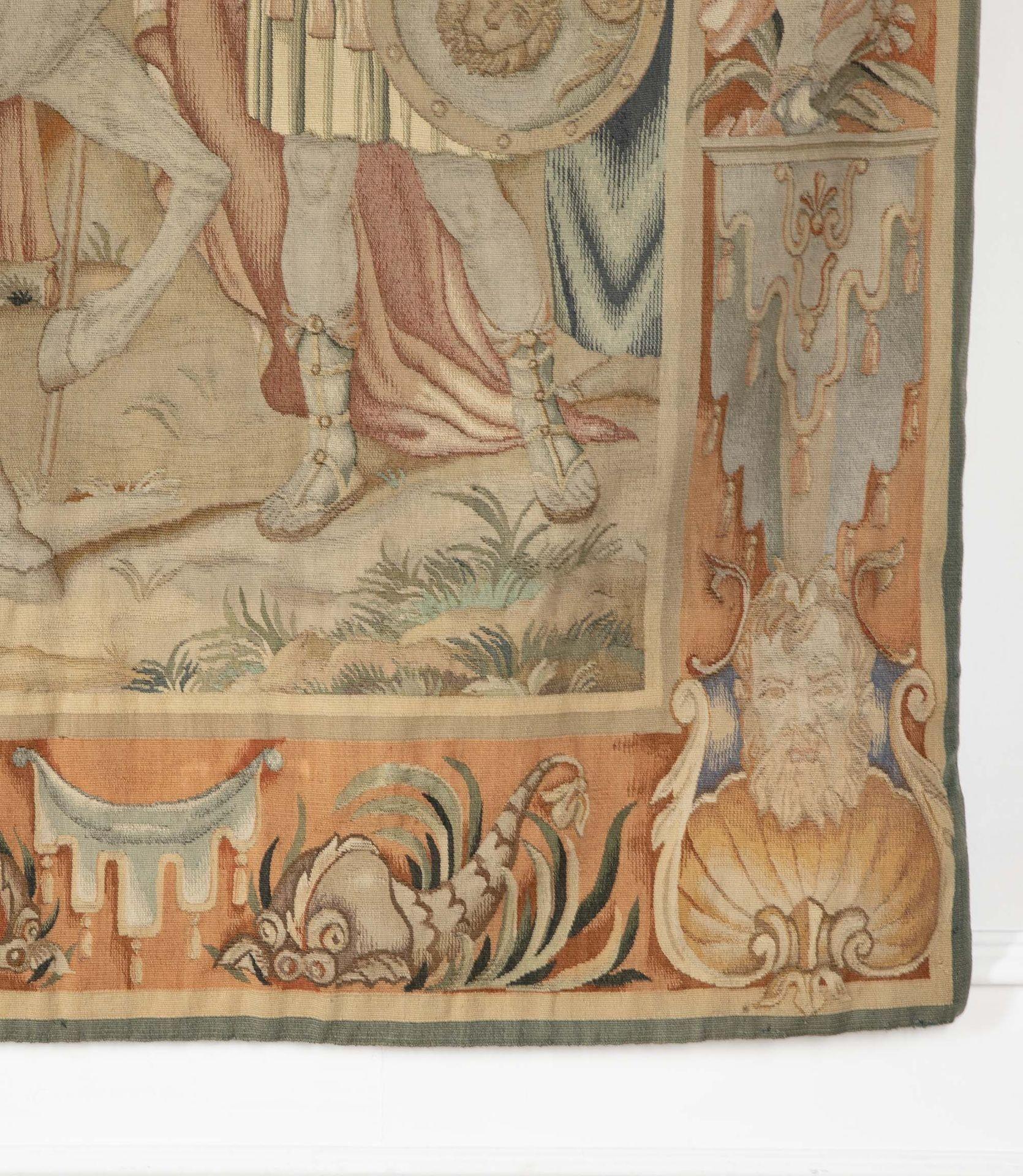 Ein französischer Aubusson-Wandteppich aus dem 18.
Großformatig und im Stil von Louis XV.
CIRCA 1780.