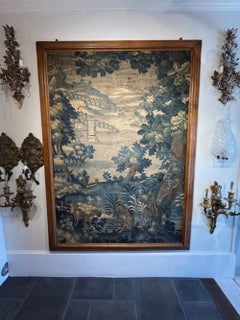 18th Century Aubusson Tapestry in Walnut Frame