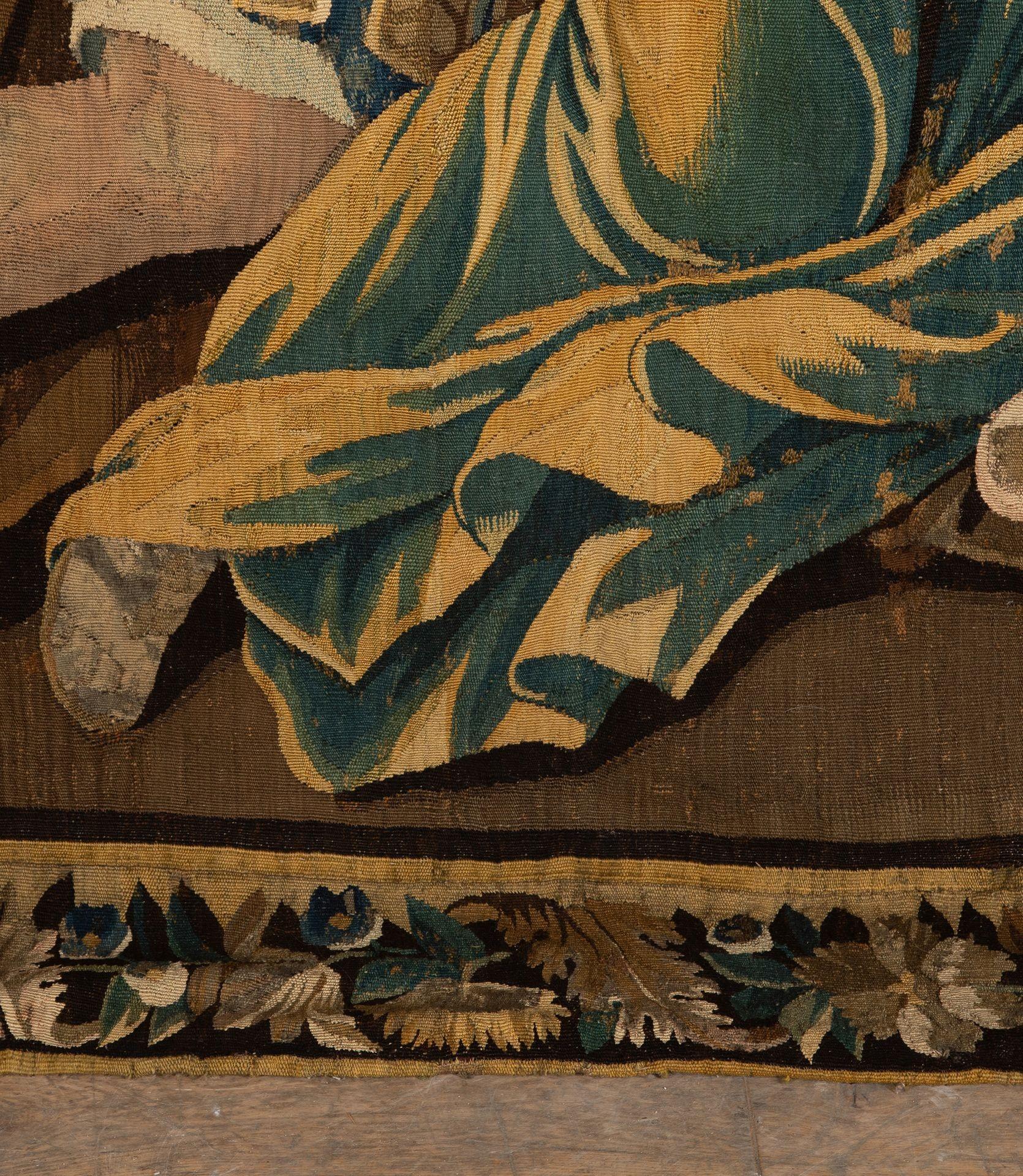18th Century Aubusson Tapestry Showing a Centurion and Queen For Sale 5