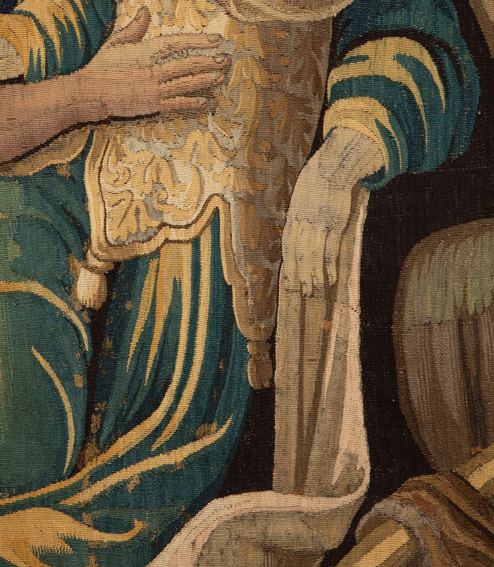 18th Century Aubusson Tapestry Showing a Centurion and Queen For Sale 8