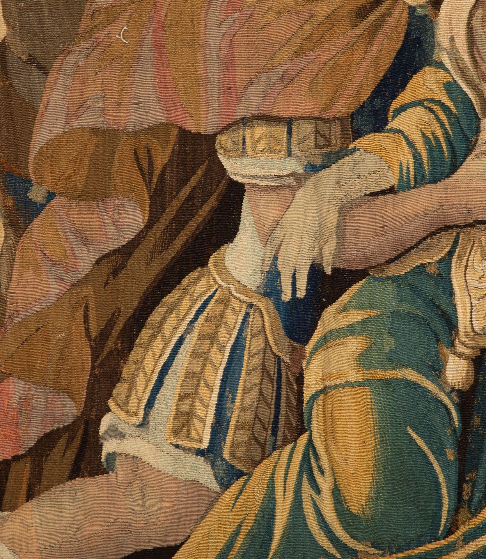18th Century Aubusson Tapestry Showing a Centurion and Queen For Sale 3