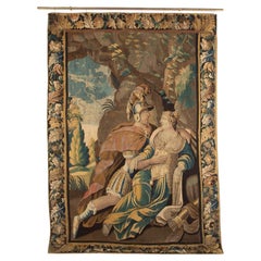 18th Century Aubusson Tapestry Showing a Centurion and Queen