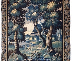 18th Century Aubusson Verdure Landscape Tapestry