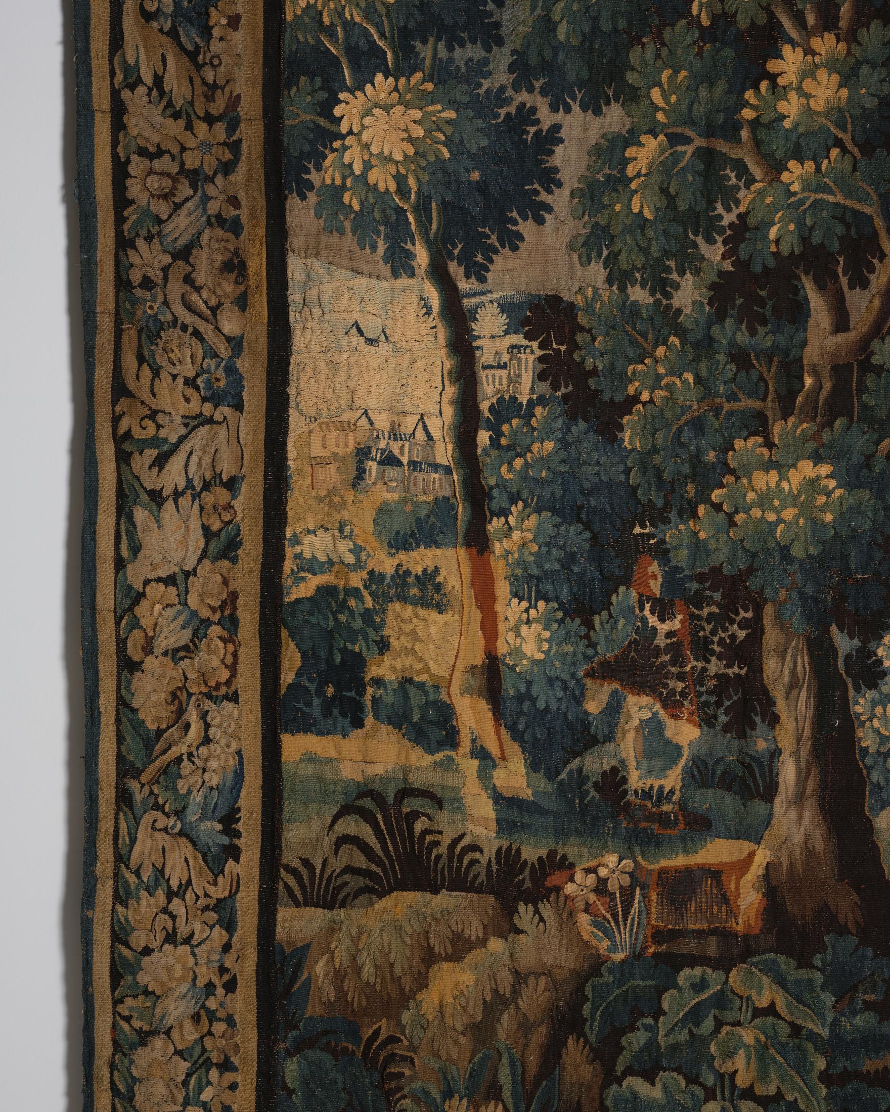 Francese Arazzo Aubusson Verdure del XVIII secolo in vendita