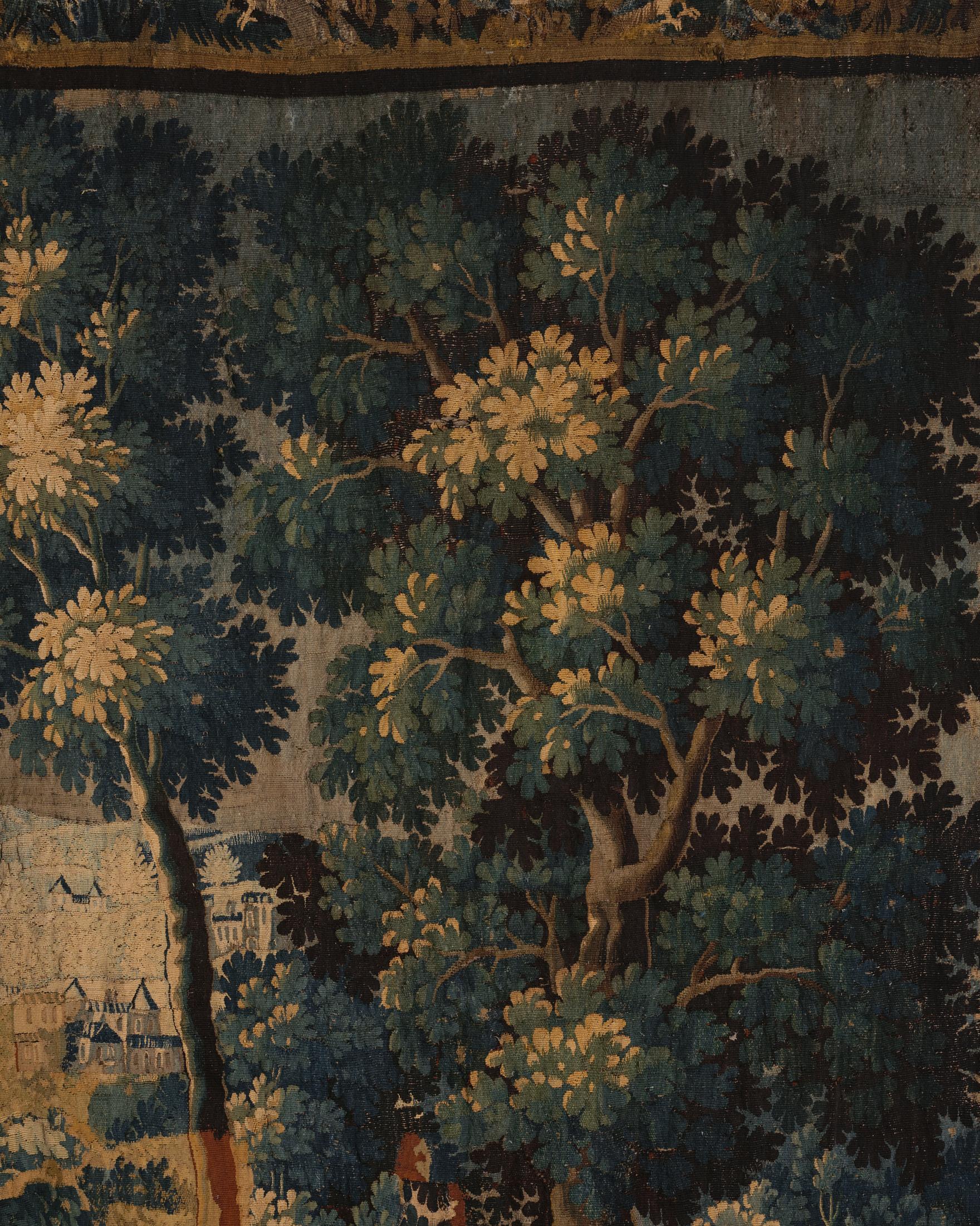 Tessuto Arazzo Aubusson Verdure del XVIII secolo in vendita