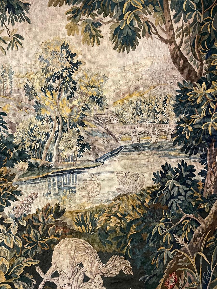 18th Century Aubusson Verdure Tapestry, France 4