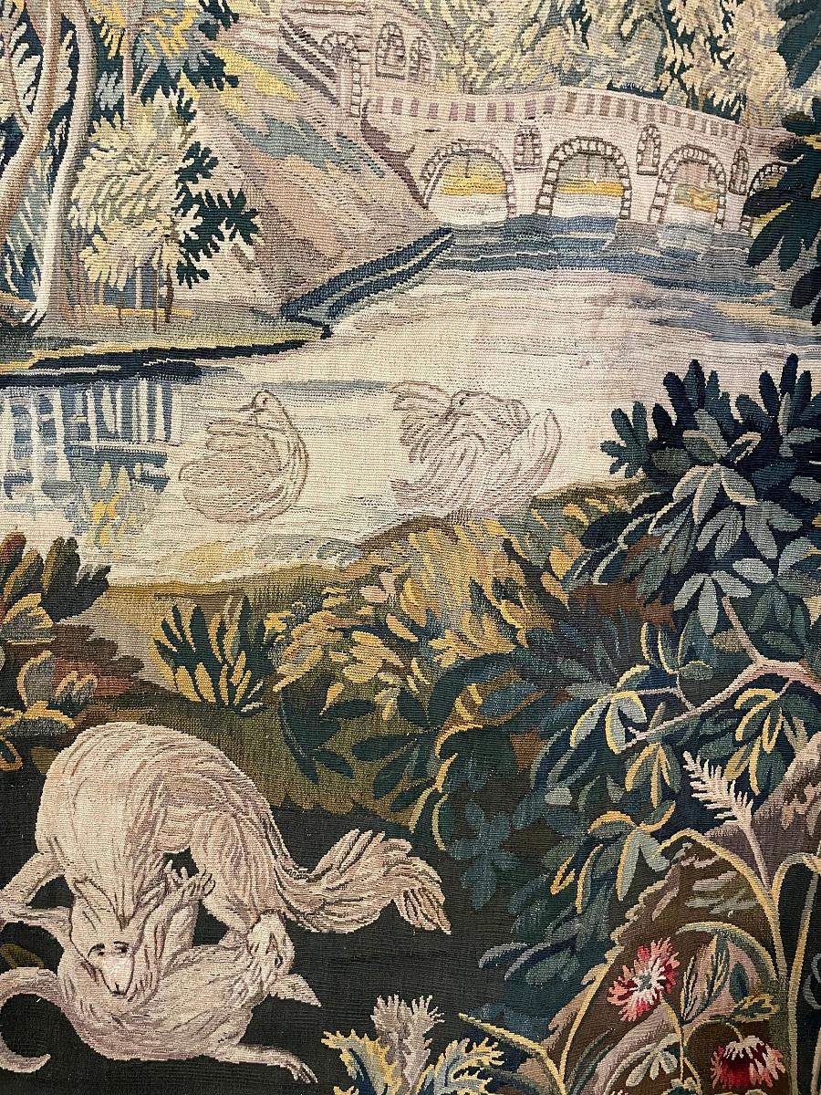 18th Century Aubusson Verdure Tapestry, France 5