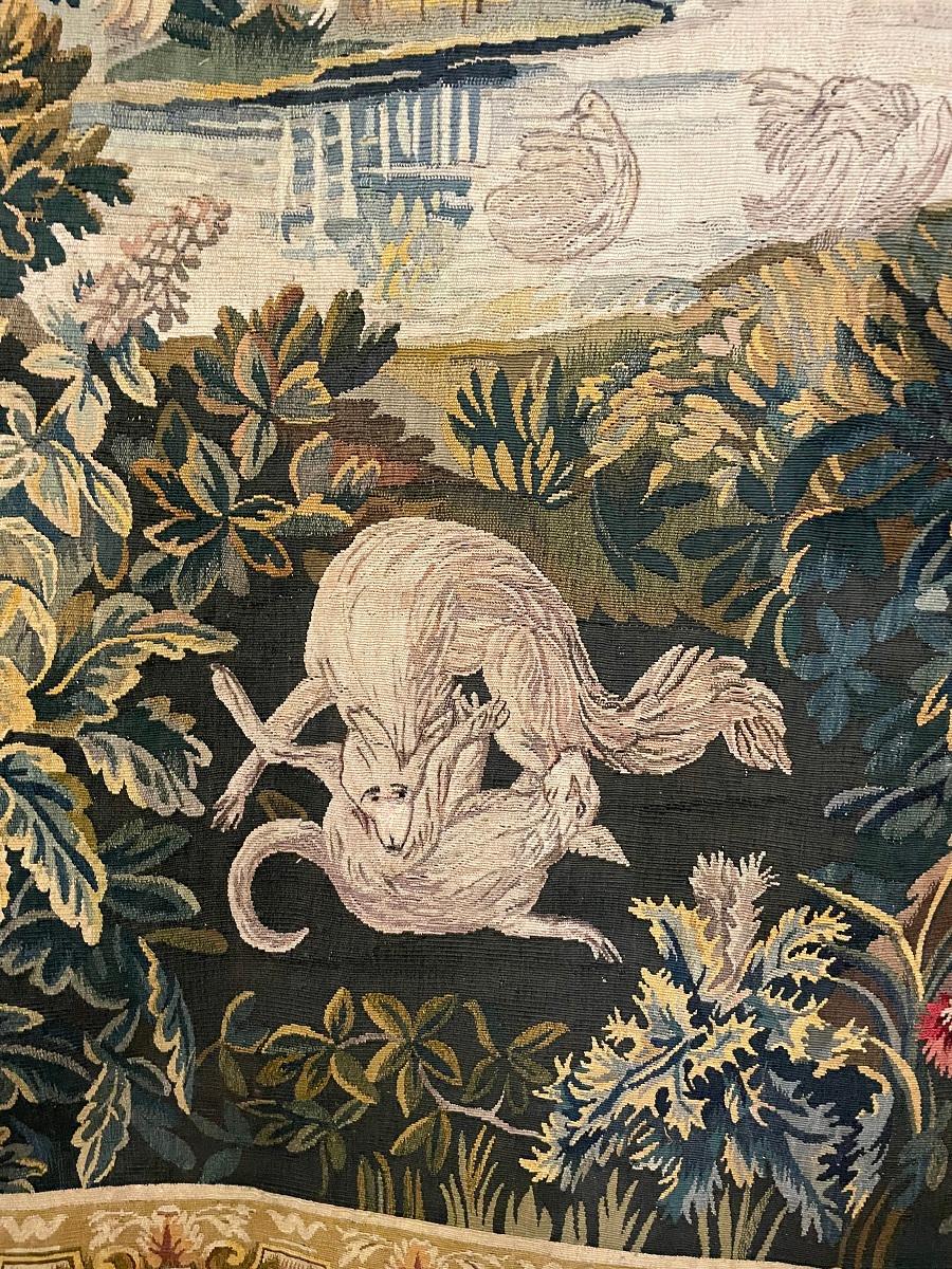 18th Century Aubusson Verdure Tapestry, France 6