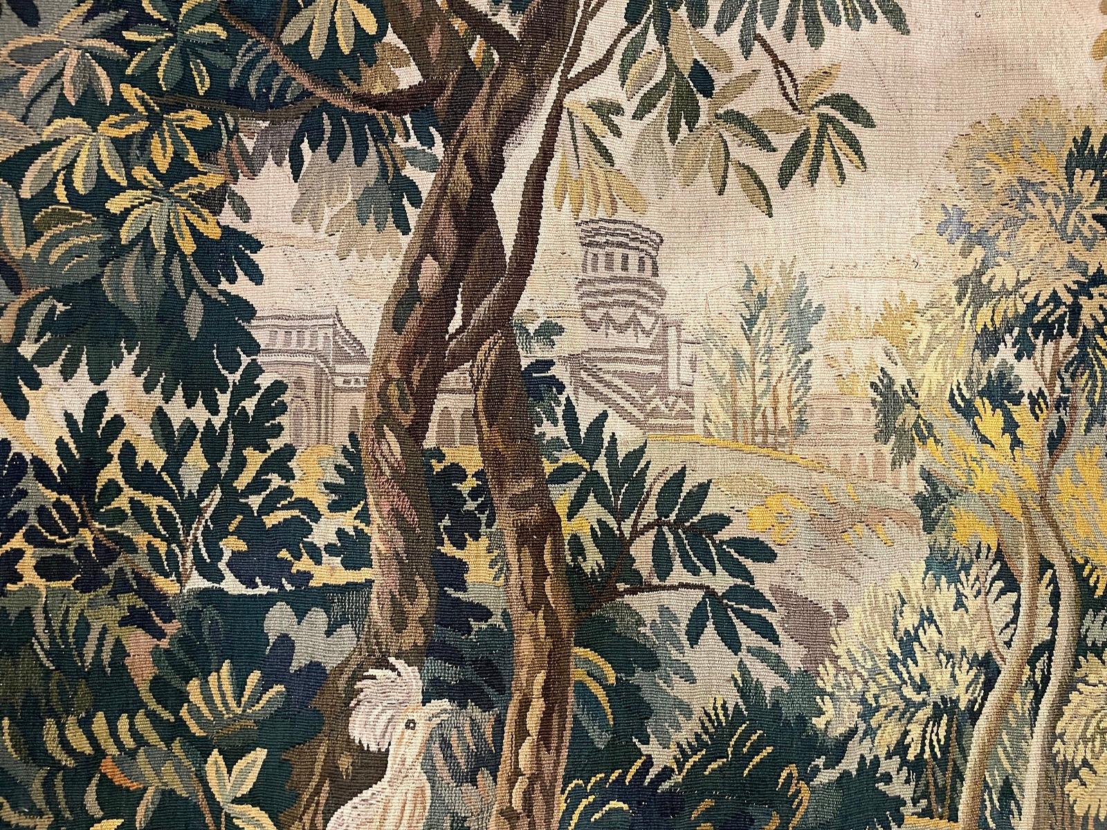 18th Century Aubusson Verdure Tapestry, France 7