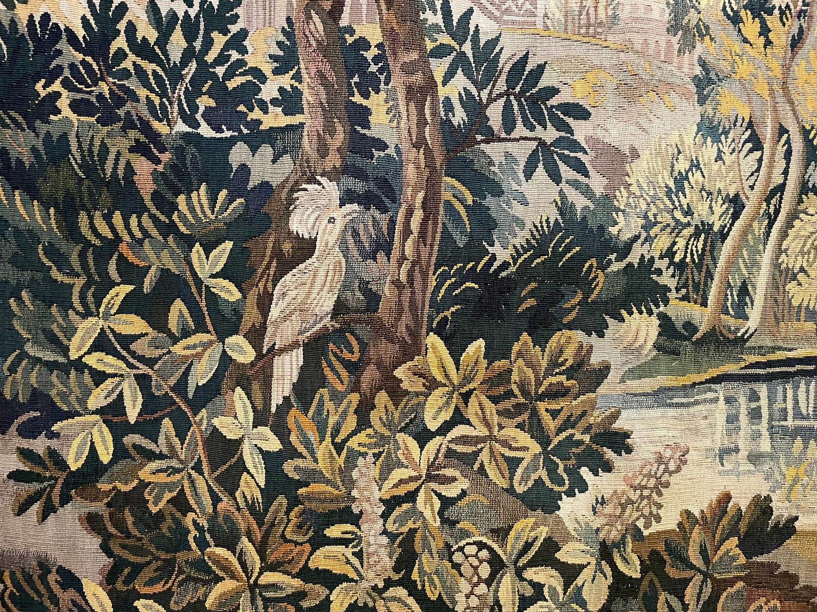 18th Century Aubusson Verdure Tapestry, France 8