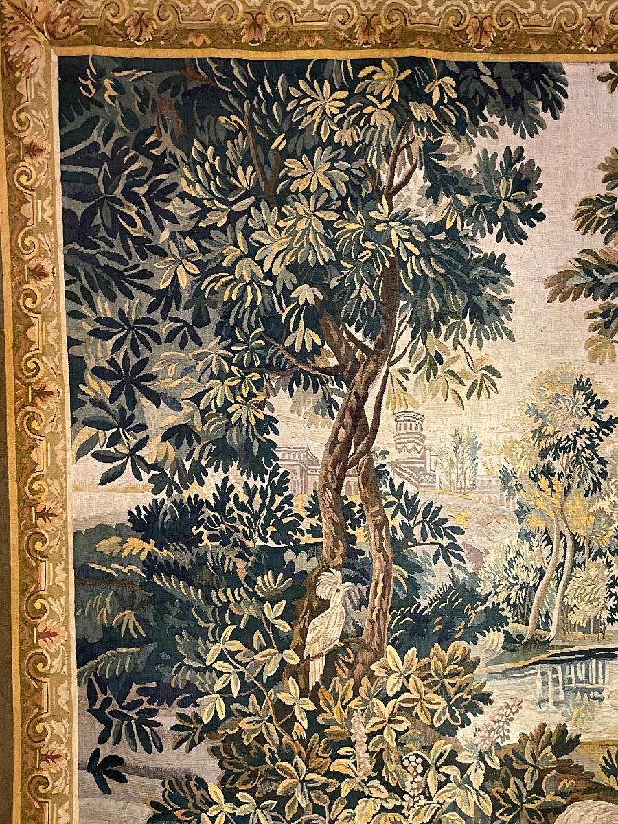 18th Century Aubusson Verdure Tapestry, France In Good Condition In Brussels, Brussels