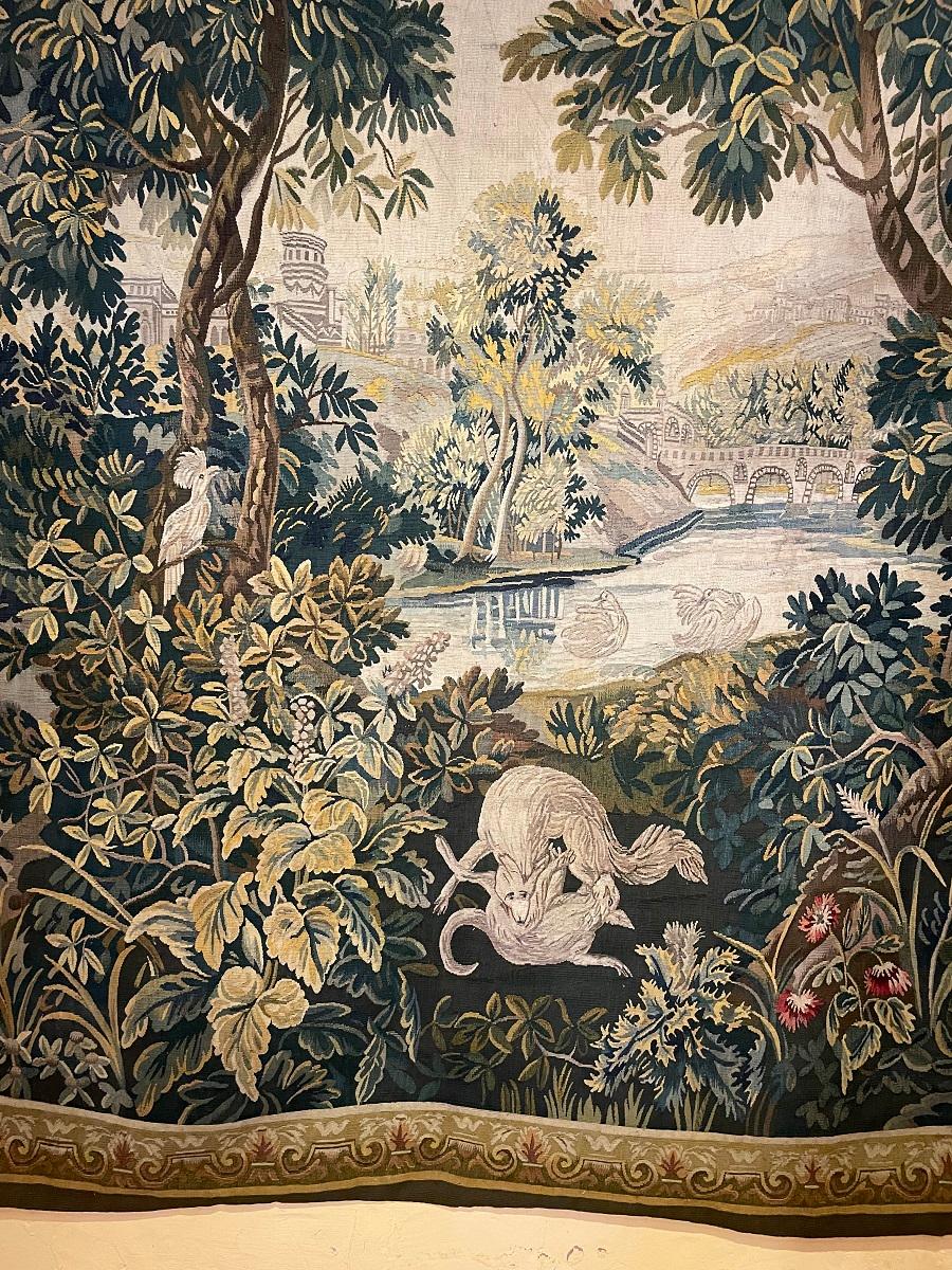 18th Century Aubusson Verdure Tapestry, France 1