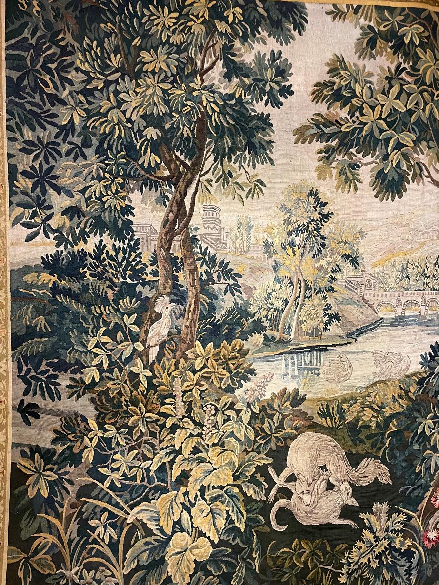 18th Century Aubusson Verdure Tapestry, France 3