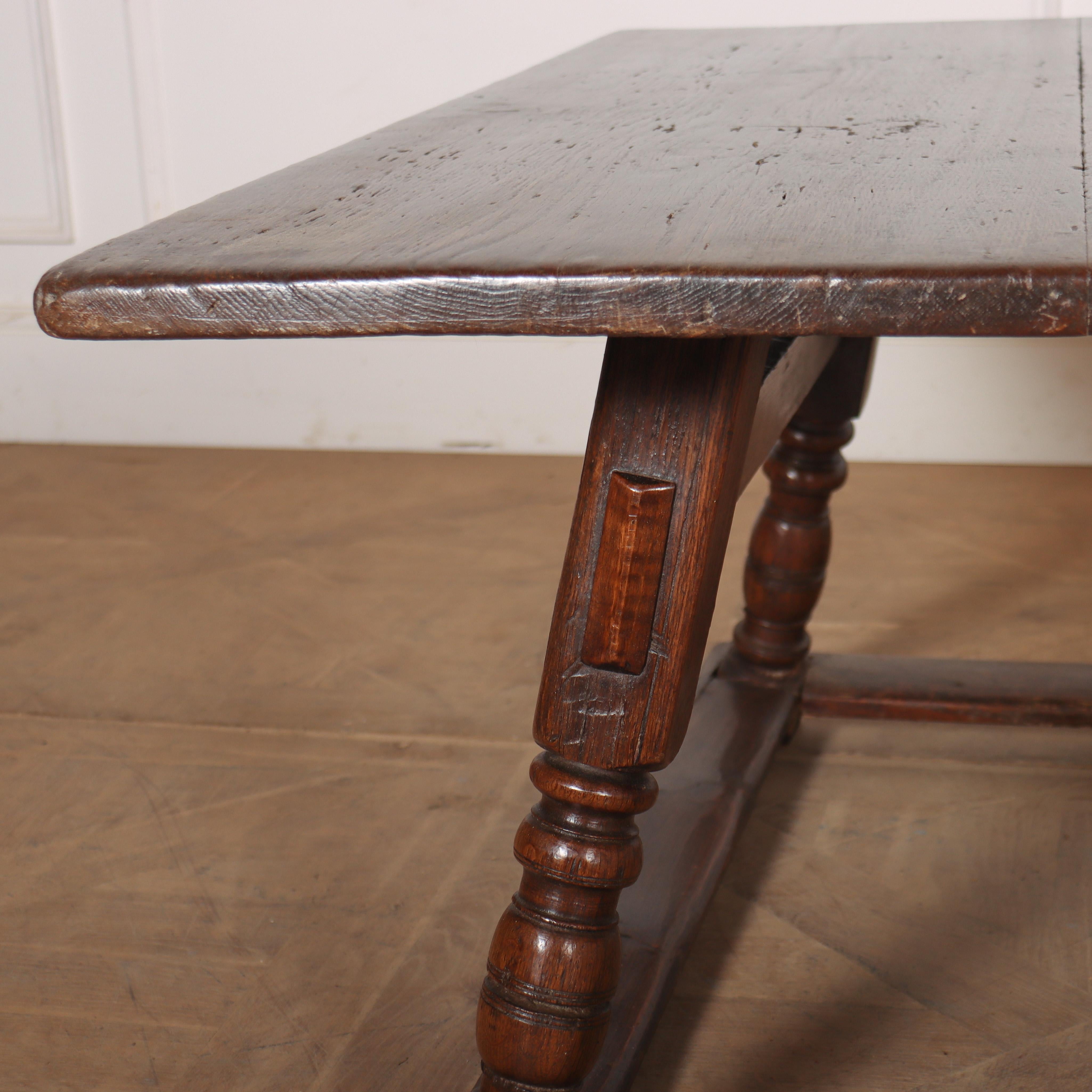 Oak 18th Century Austrian Low Table For Sale