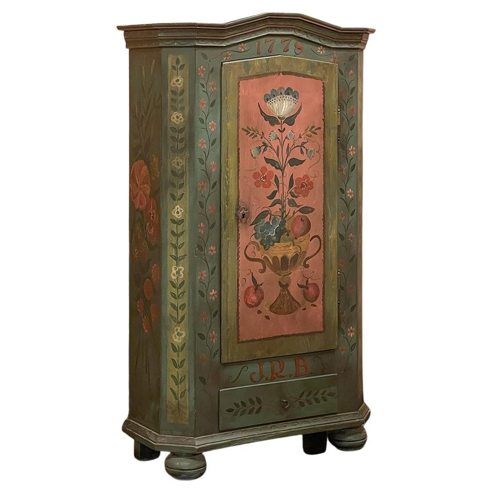 Pair of Tall Narrow Armoires by Henredon at 1stDibs