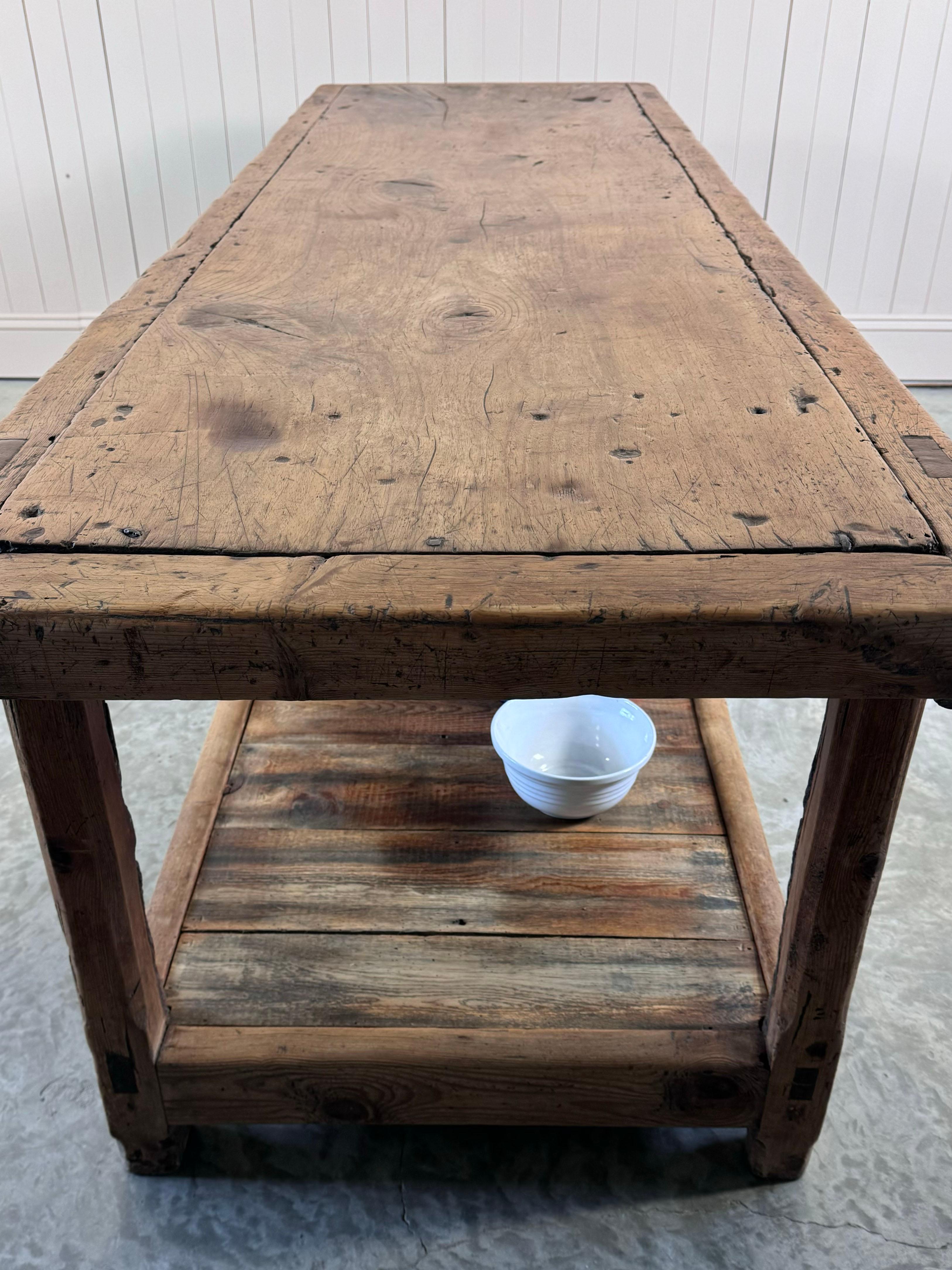 Country 18th Century Bakery Table