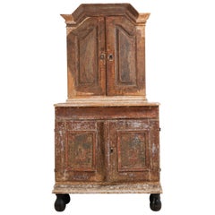 18th Century Baroque Cabinet from Northern Sweden