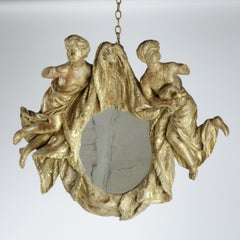 18th Century Baroque Carved Gilt Wood Mirror