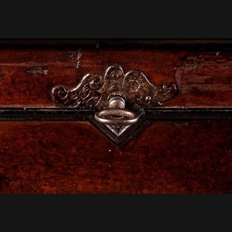 Softwood 18th Century Baroque Casket For Sale