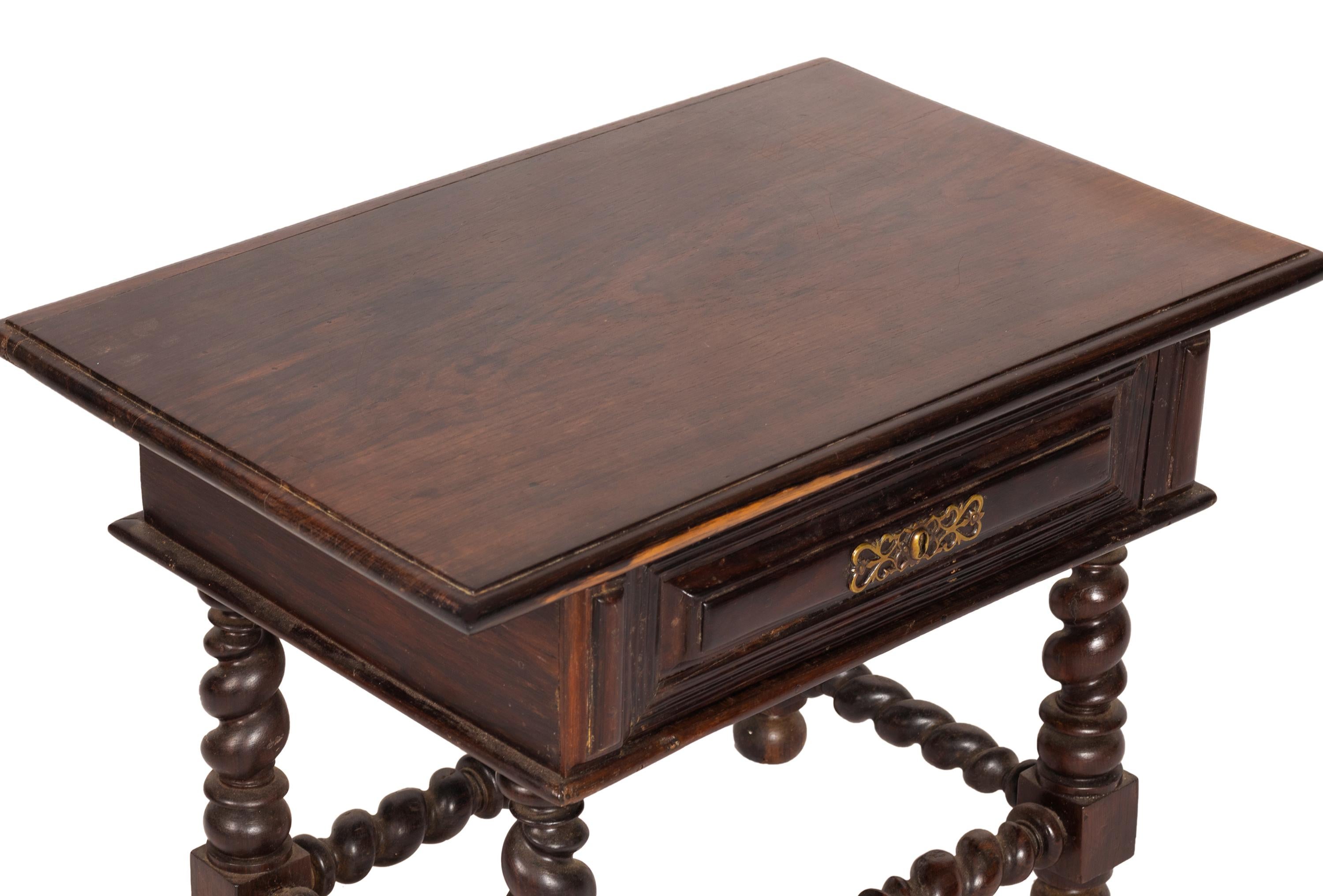 Hand-Crafted 18th Century Baroque Center Table, Portugal For Sale