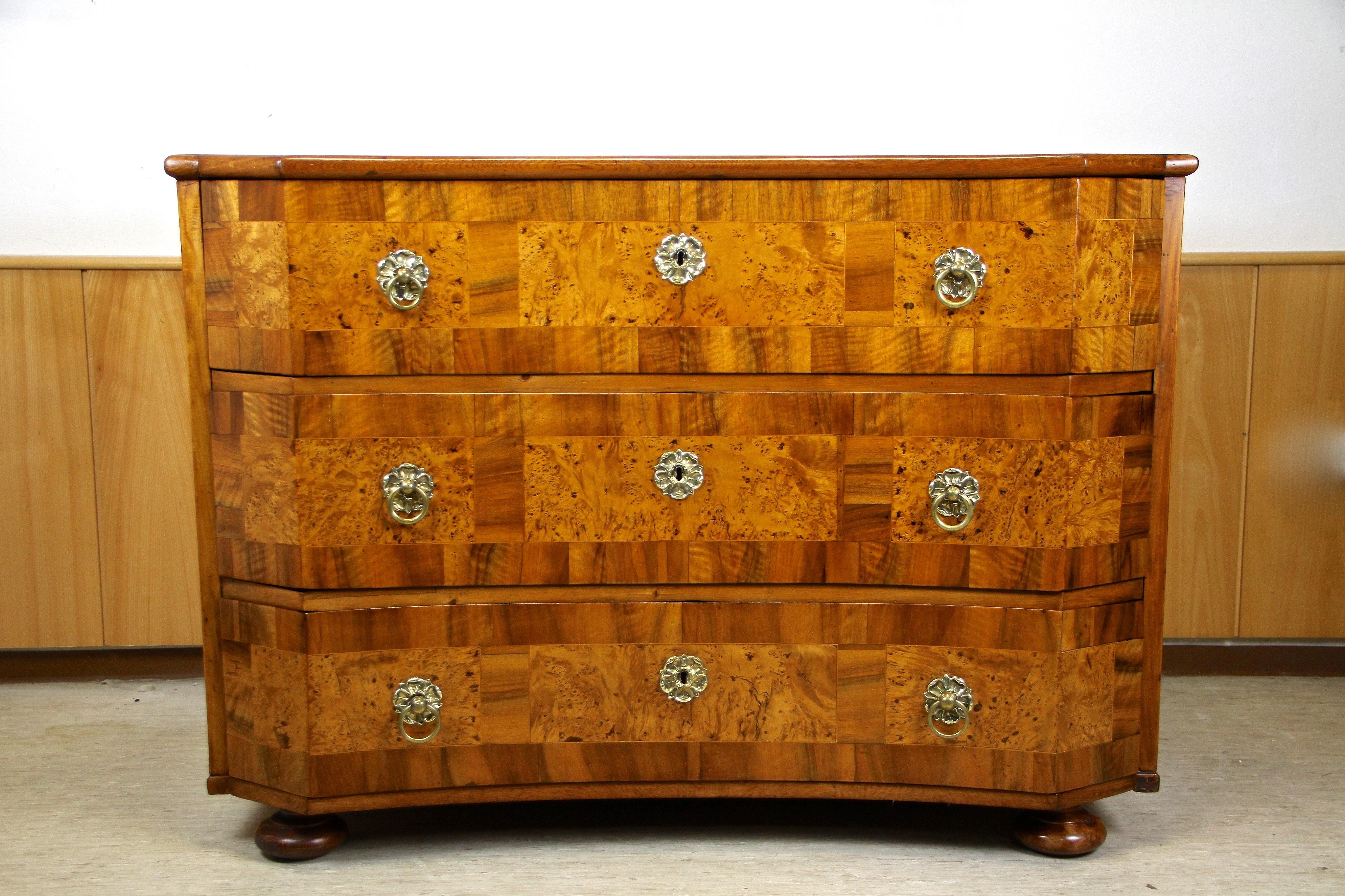 Polished 18th Century Baroque Chest of Drawers, Austria, circa 1760