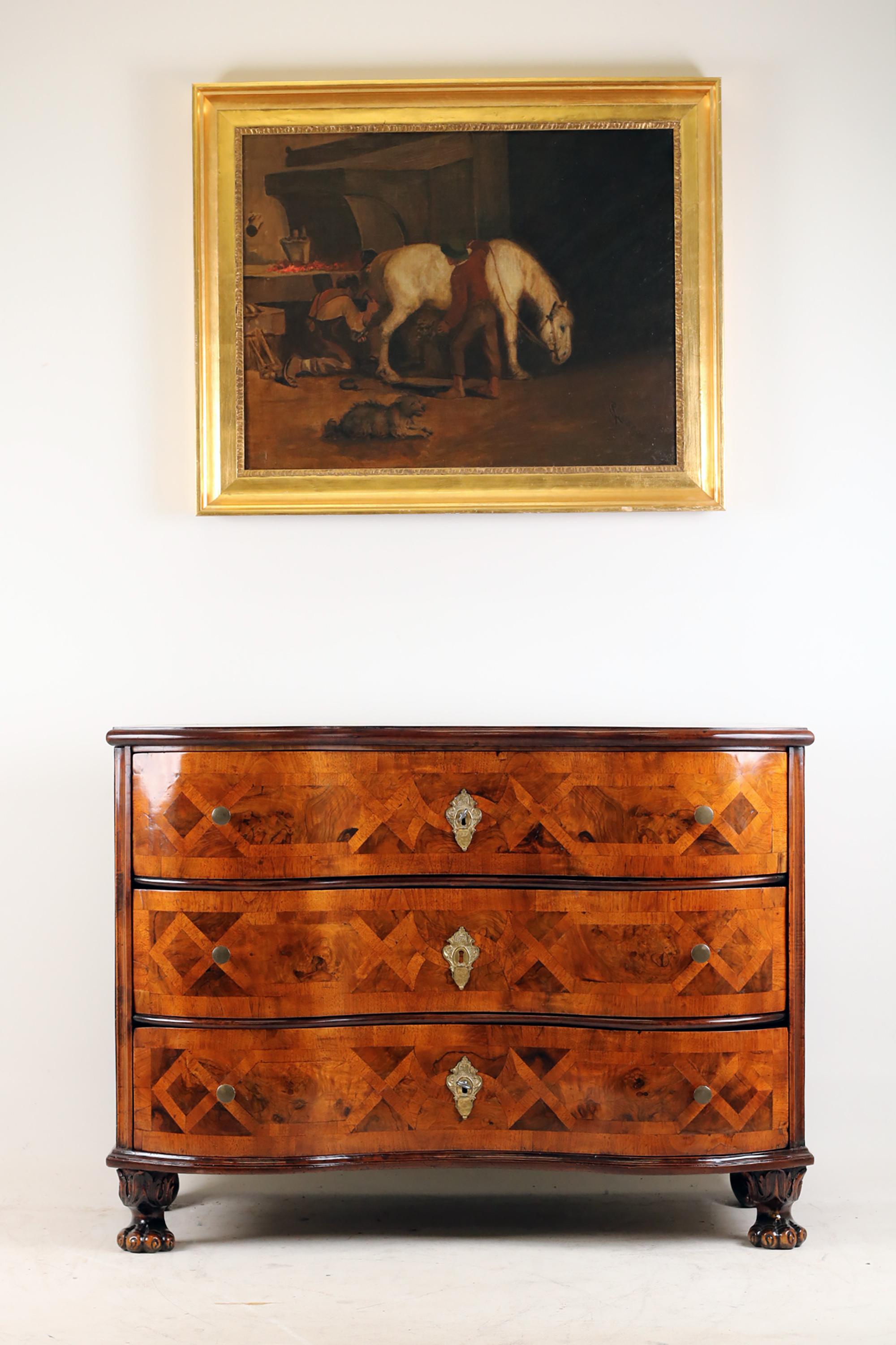 18th Century Baroque Chest of drawers For Sale 9