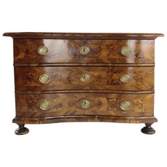 18th Century Baroque Chest of Drawers Nutwood, South Germany