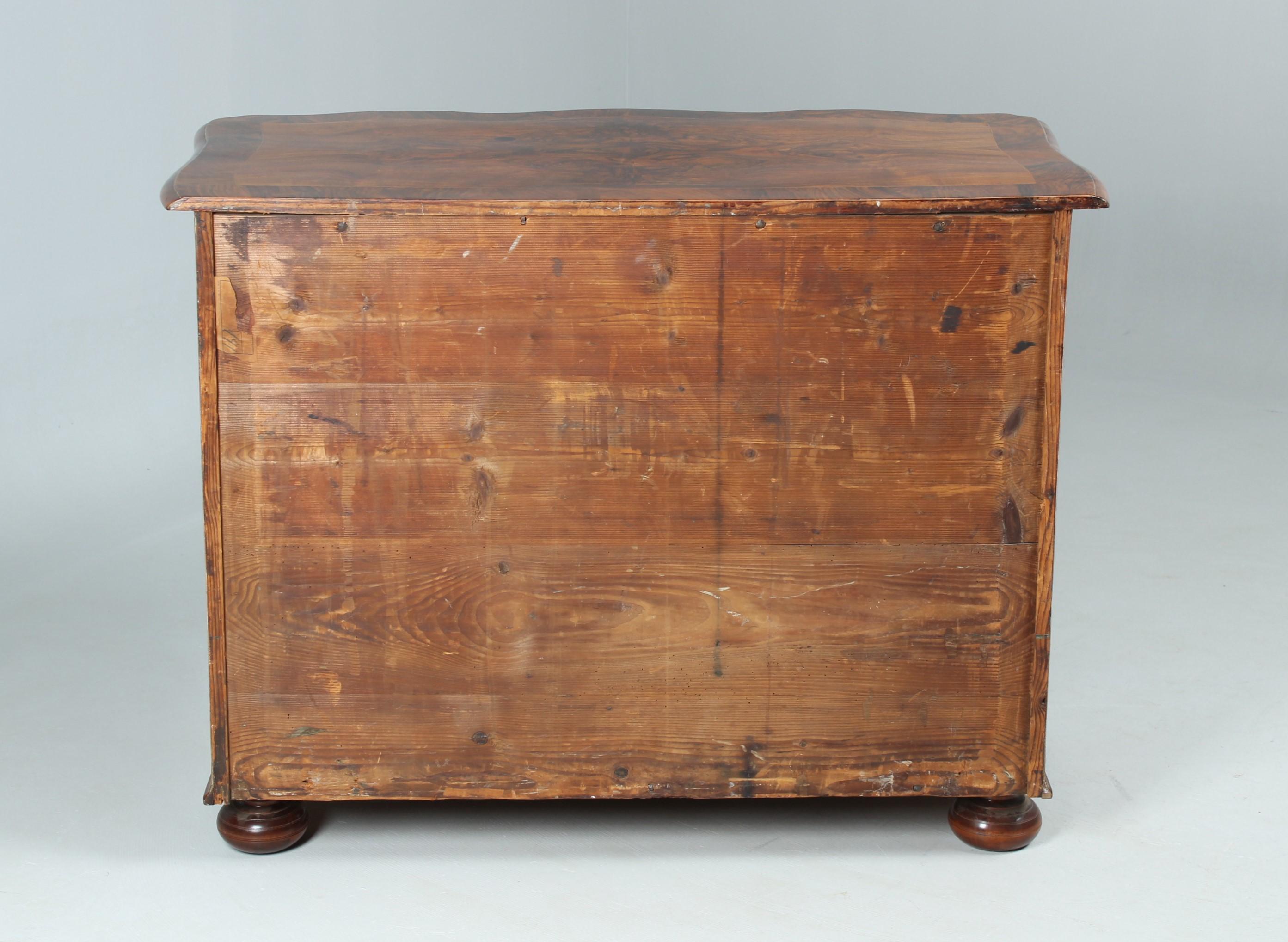 18th Century Baroque Chest of Drawers, Walnut 3