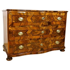 Antique 18th Century Baroque Chest of Drawers with Marquetry Works, Austria circa 1770