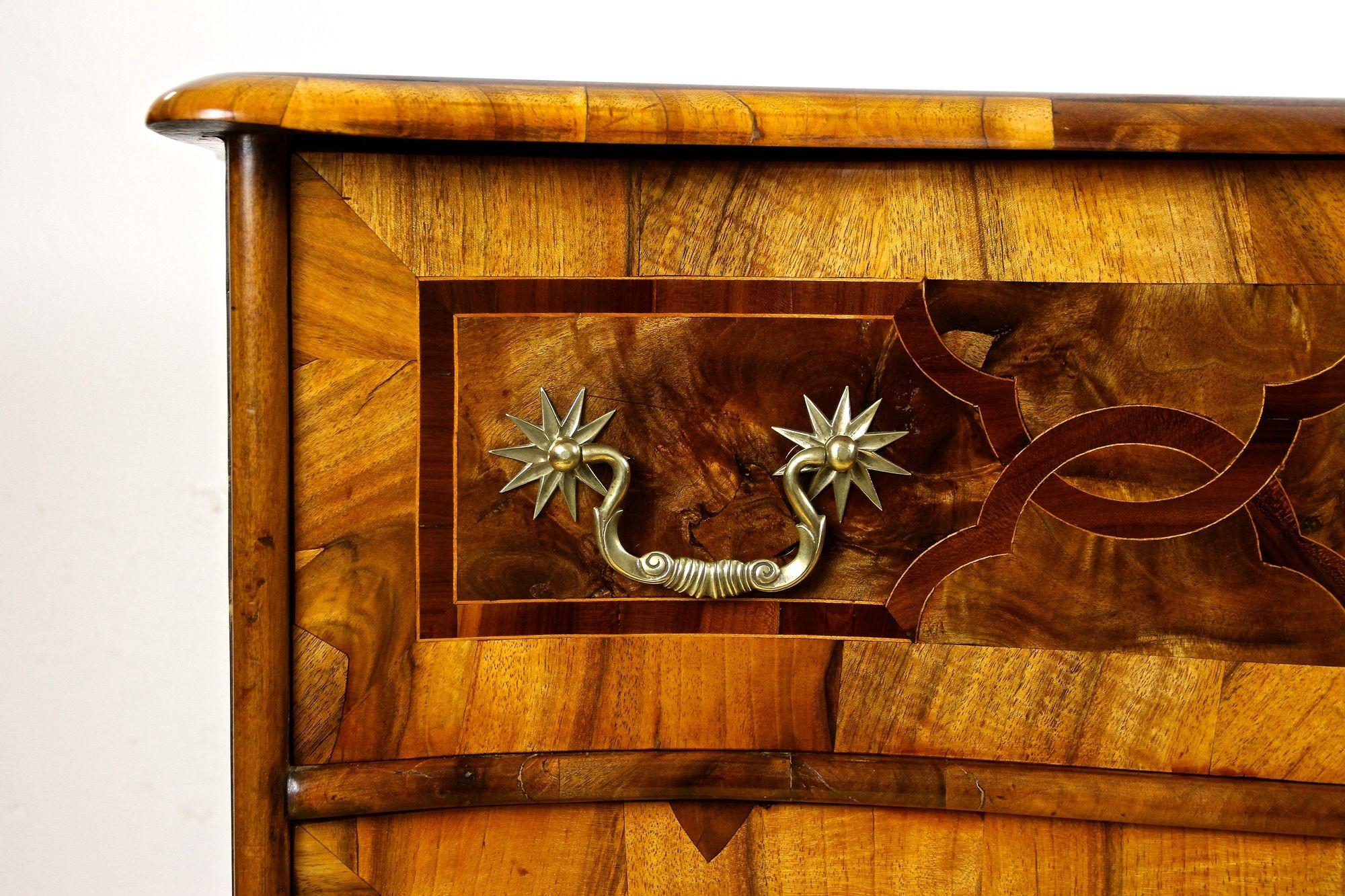 18th Century Baroque Chest of Drawers with Marquetry Works, Germany circa 1760 10