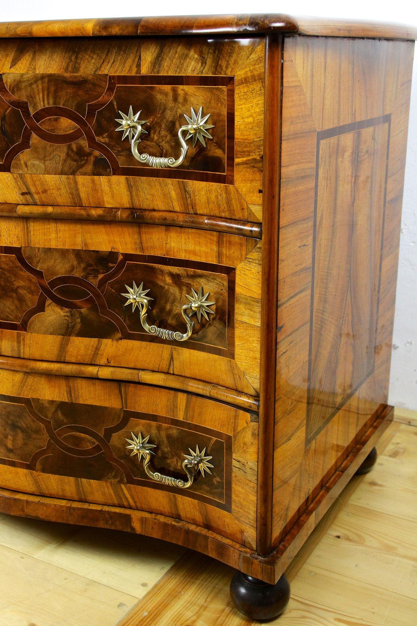 18th Century Baroque Chest of Drawers with Marquetry Works, Germany circa 1760 11
