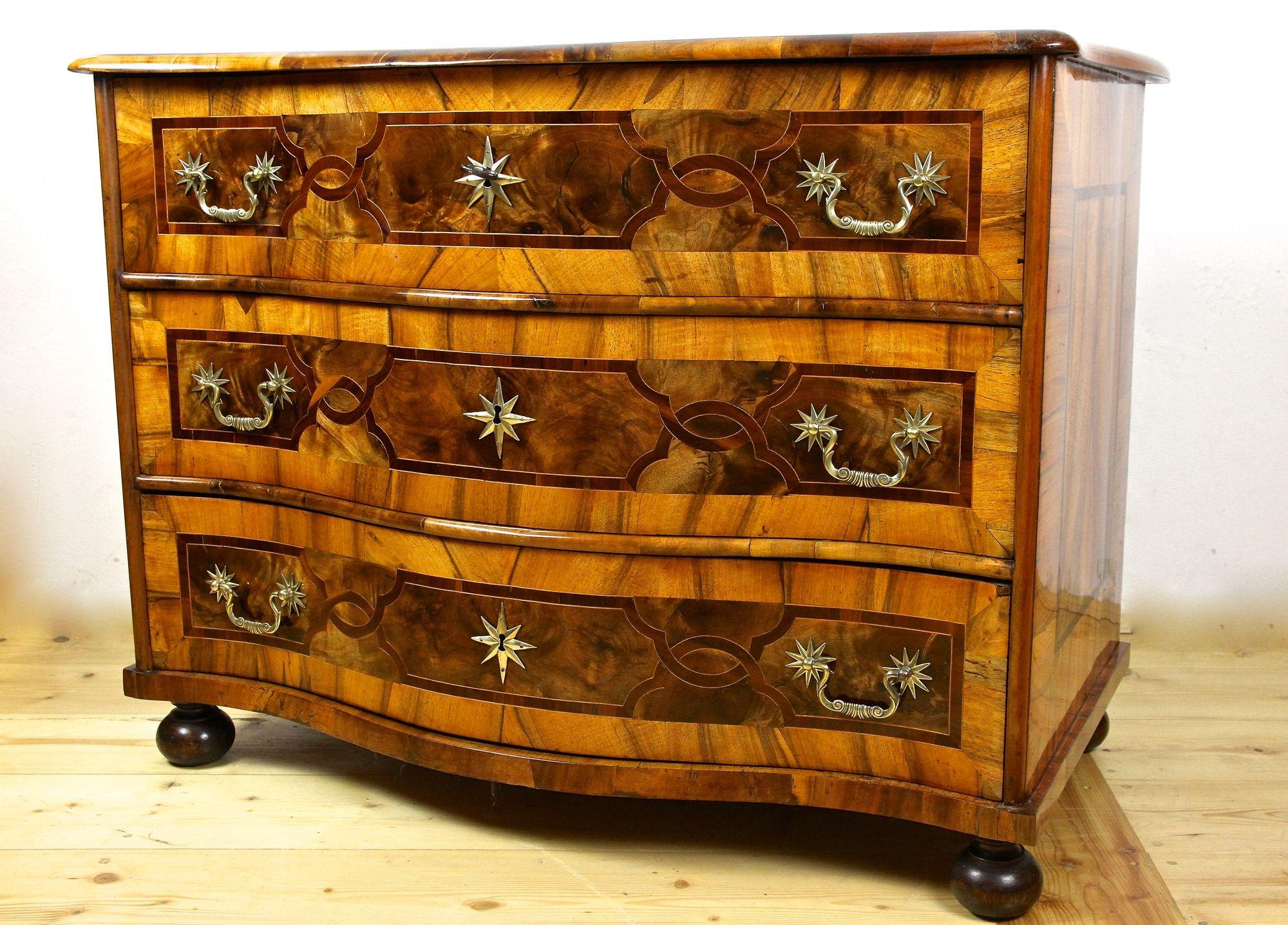 18th Century Baroque Chest of Drawers with Marquetry Works, Germany circa 1760 2