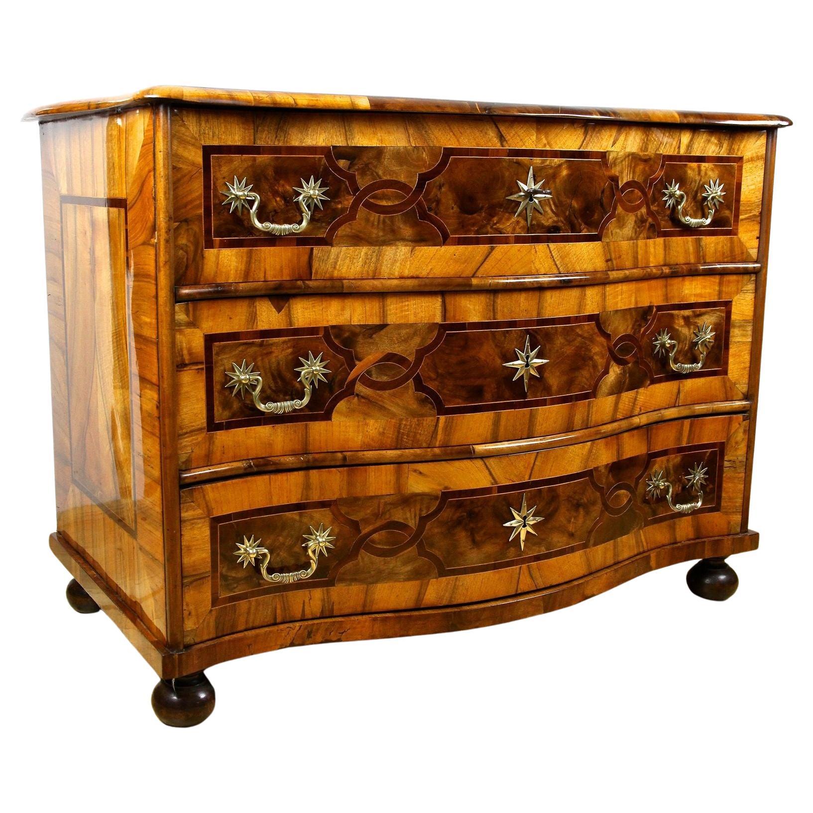 18th Century Baroque Chest of Drawers with Marquetry Works, Germany circa 1760