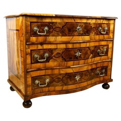 18th Century Baroque Chest of Drawers with Marquetry Works, Germany circa 1760