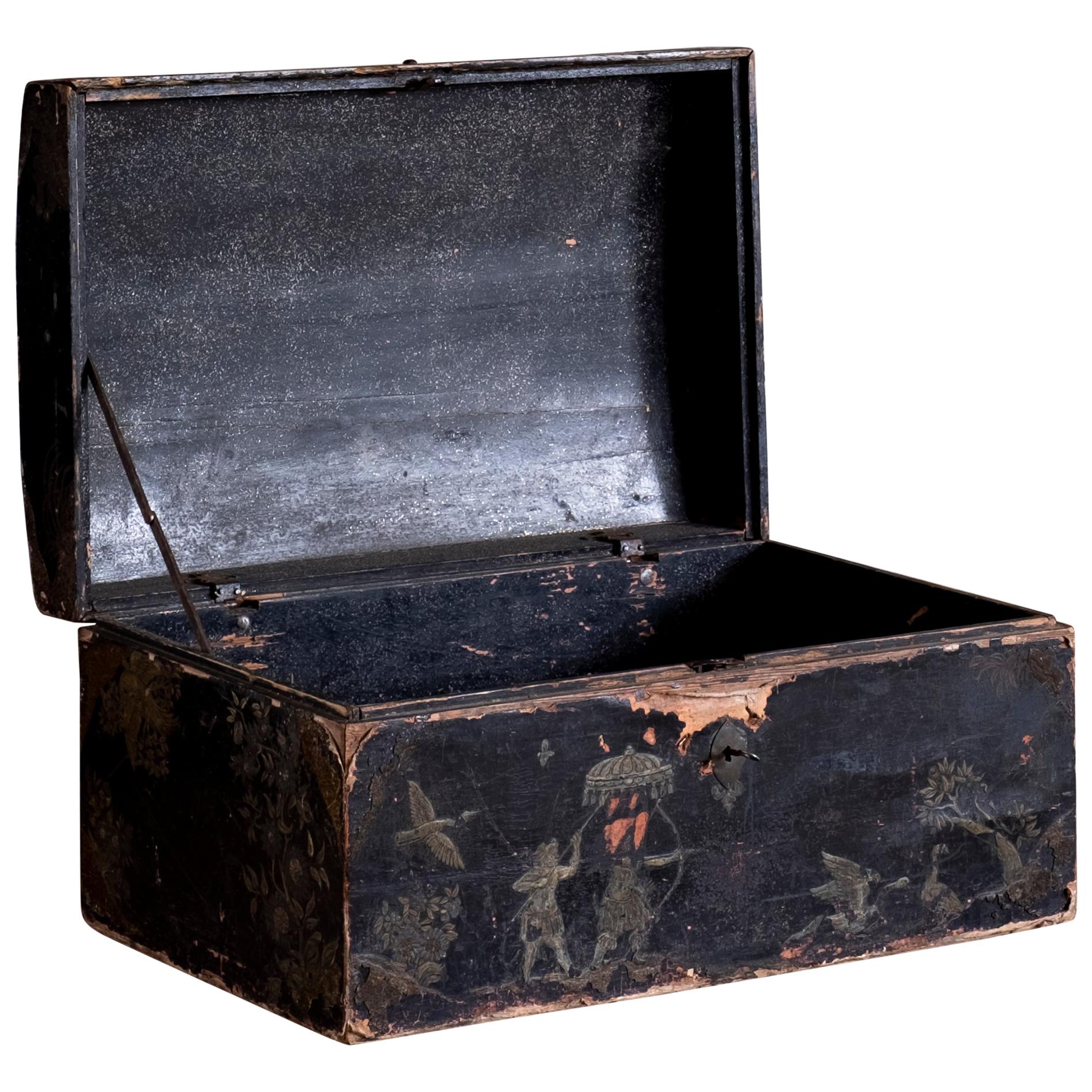 18th Century Baroque Chinoiserie Chest