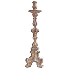 18th Century Baroque Church Candlestick