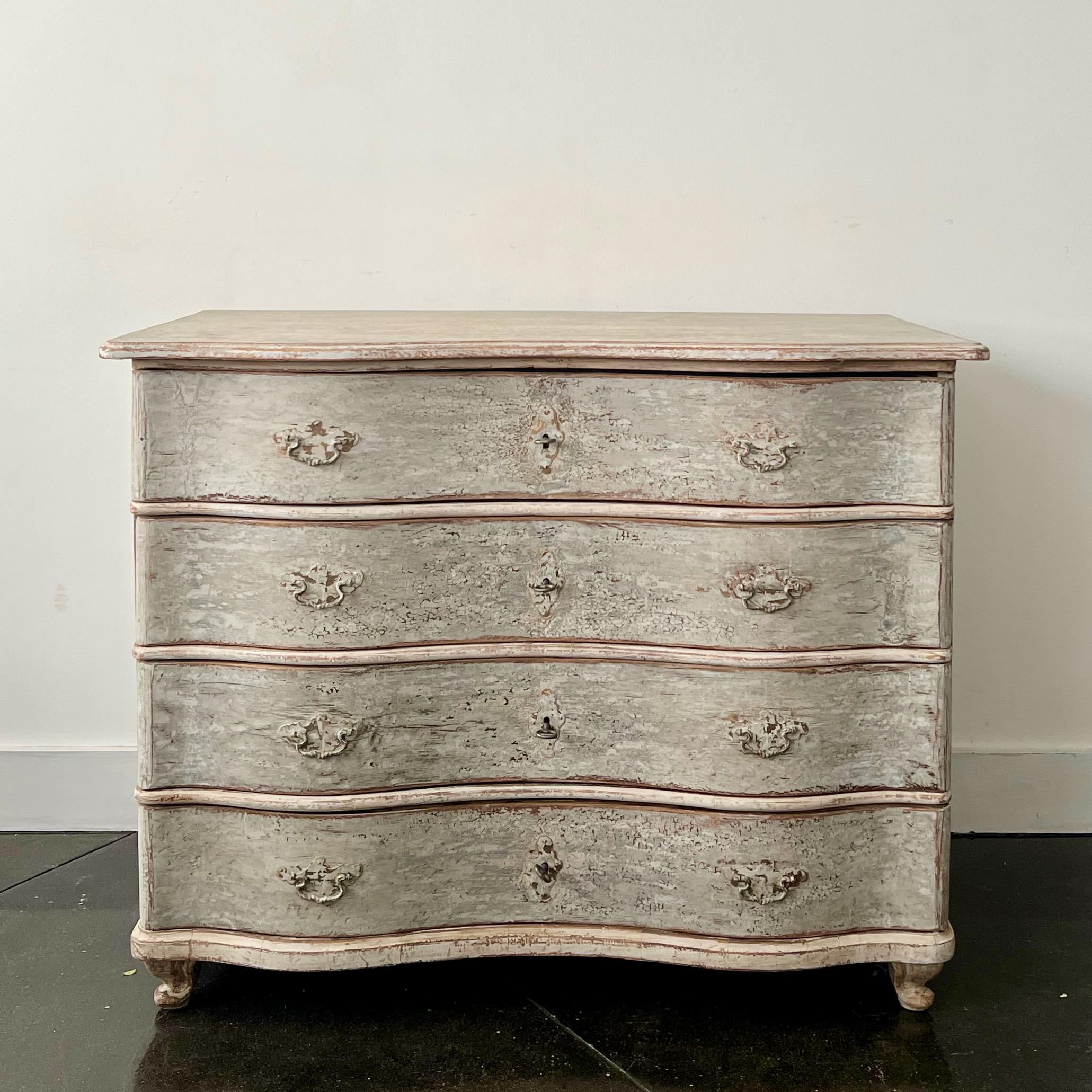 Hand-Carved 18th Century Baroque Commode