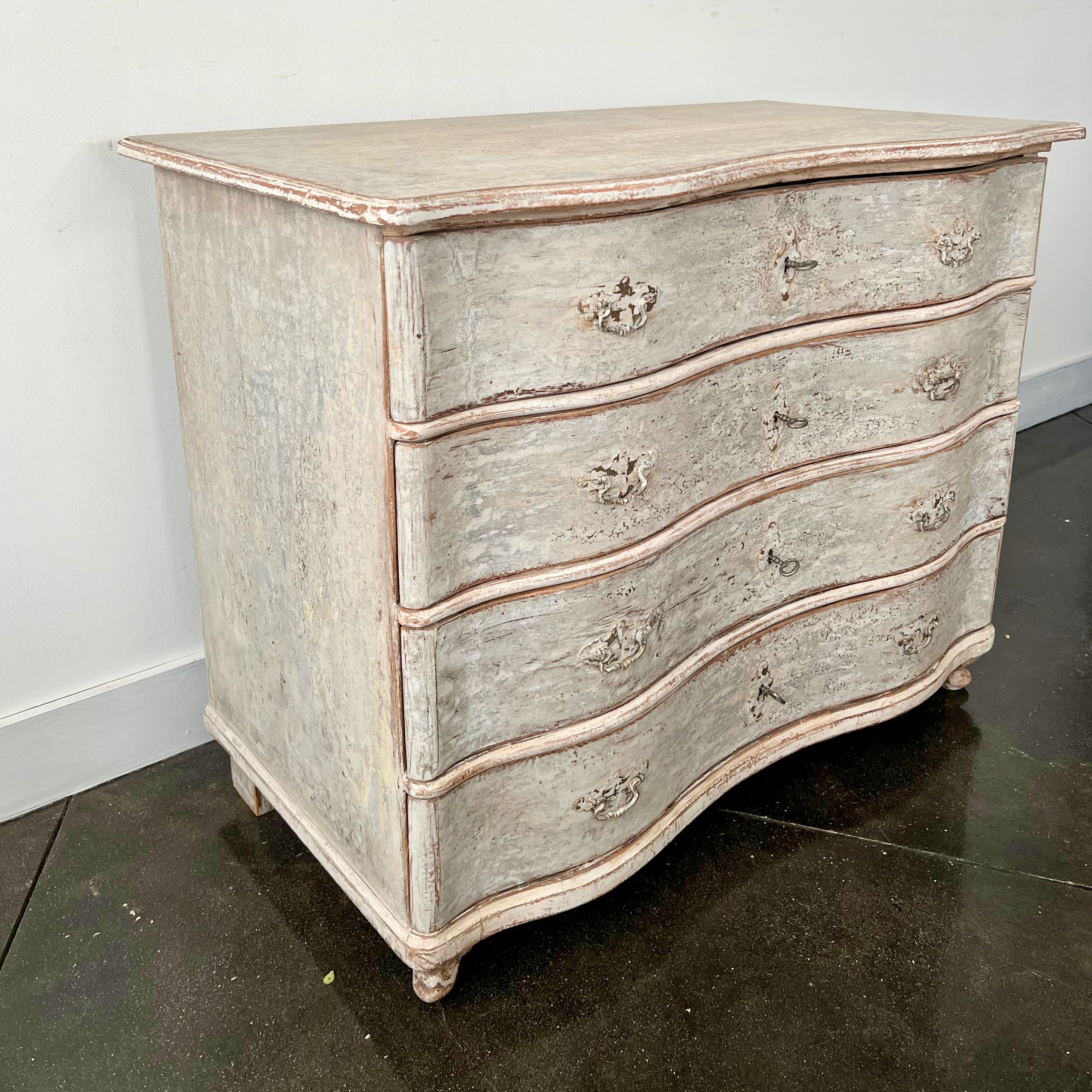 Oak 18th Century Baroque Commode For Sale