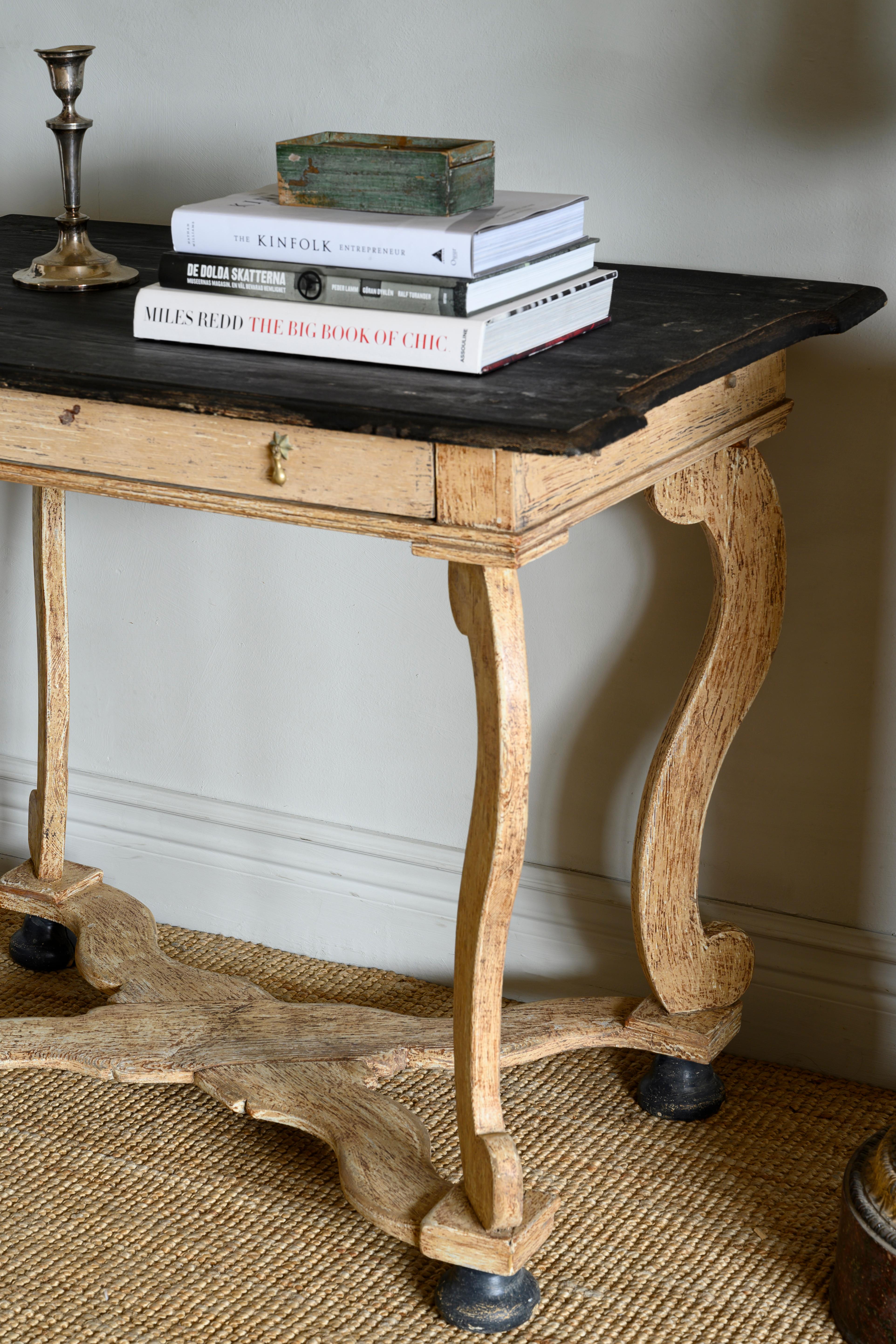 18th Century Baroque Console Table In Good Condition In Mjöhult, SE