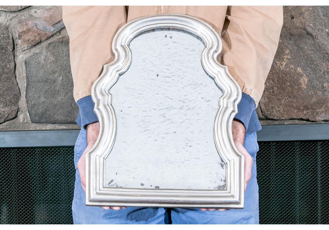 Européen Miroir baroque continental du 18ème siècle avec cadre en argent en vente